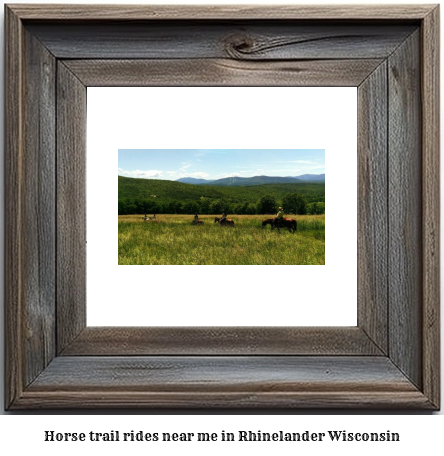 horse trail rides near me in Rhinelander, Wisconsin